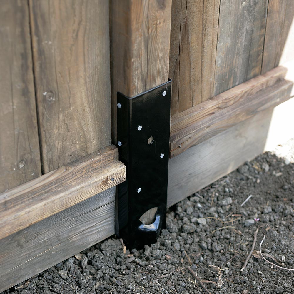 Fix broken wood fence post