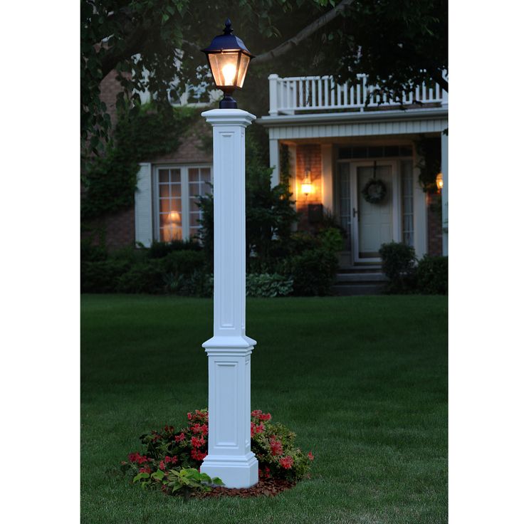 Fence aluminum post light