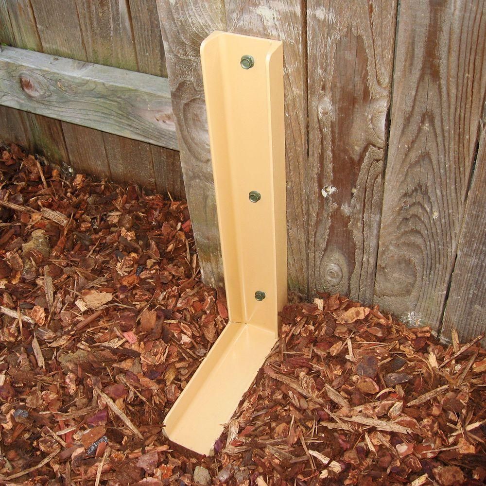 Fix broken fence post in concrete