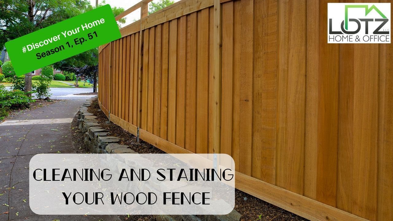 Cleaning solution for wood fence