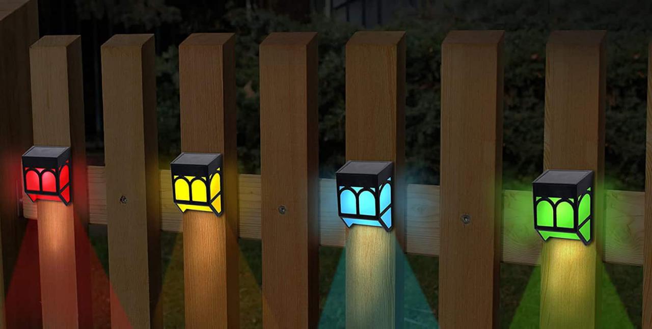 Best outdoor solar fence lights