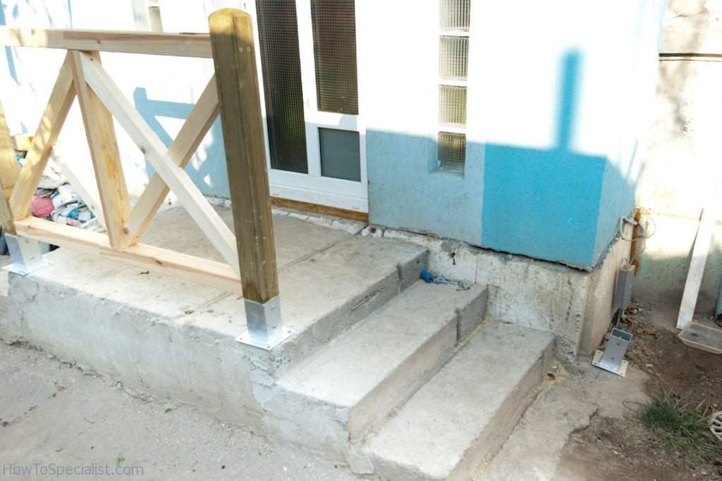 Concrete post anchor anchors deck fence install posts howtospecialist brackets floor build bolt repair step frame diy where building metal