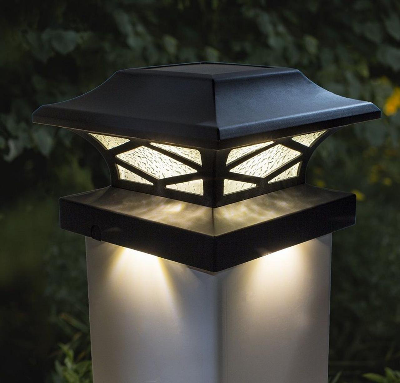 Solar led post cap lights 4x4