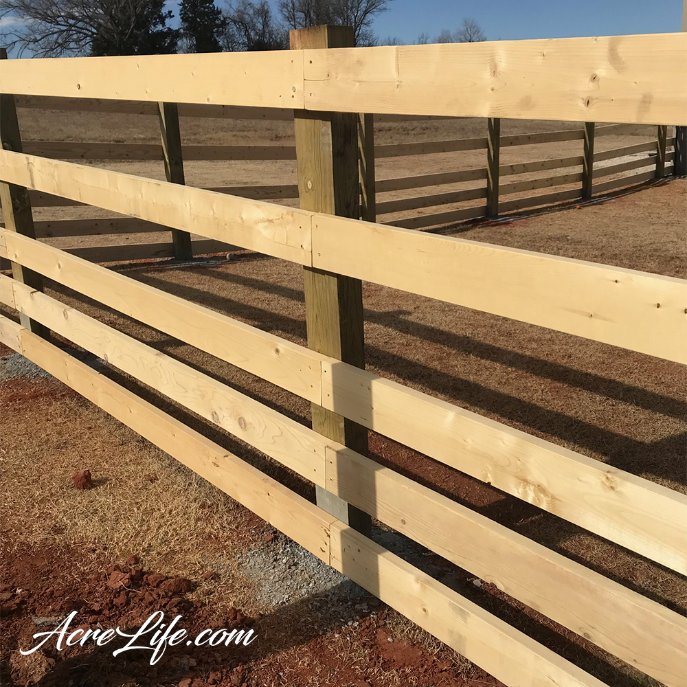 Installing a split rail fence