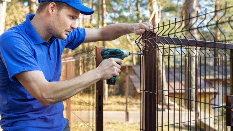 Fence fencing iron residential aluminum options company grove elk homes