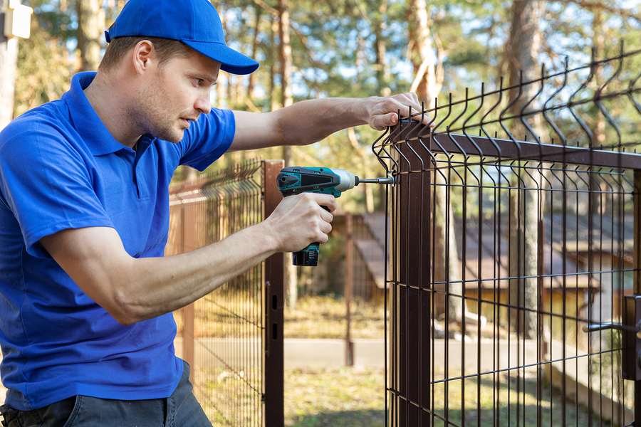 Fence fencing iron residential aluminum options company grove elk homes