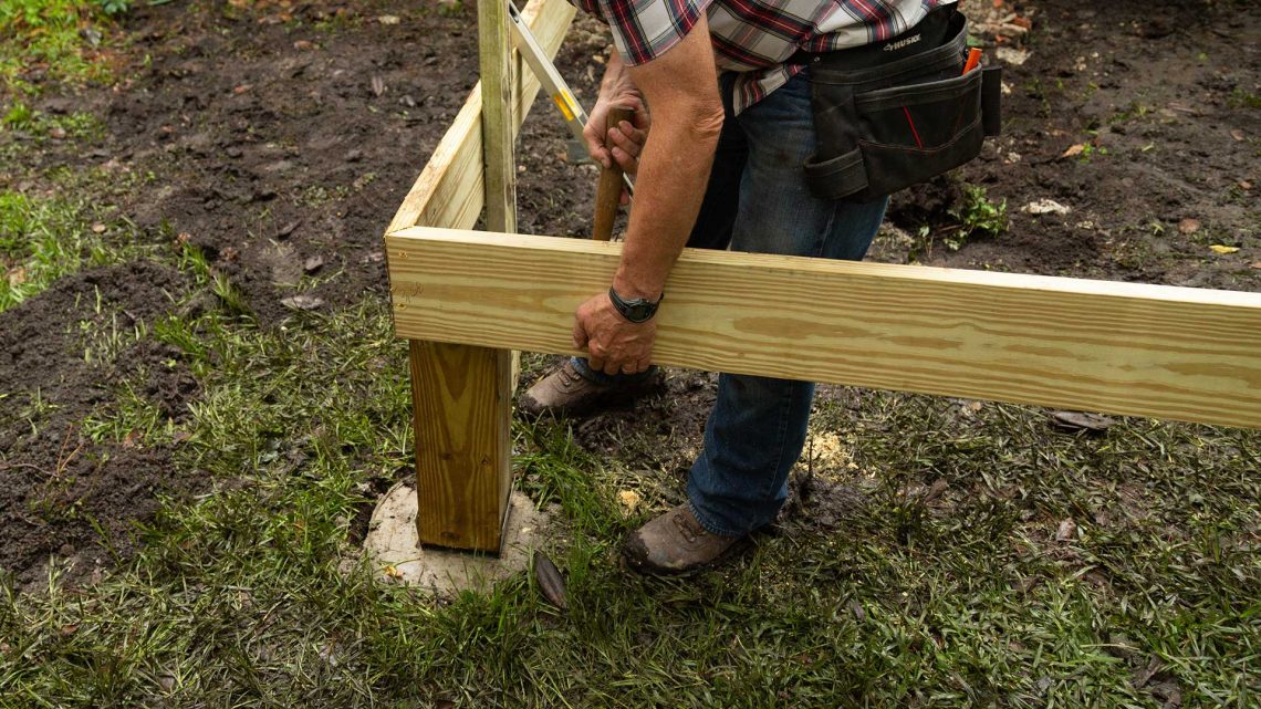 Concrete posts wooden setting embedding alternate do over way method advantages simply couple now has