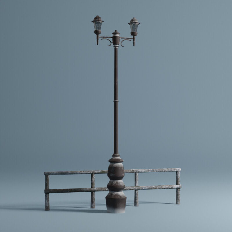 Fence post lamp