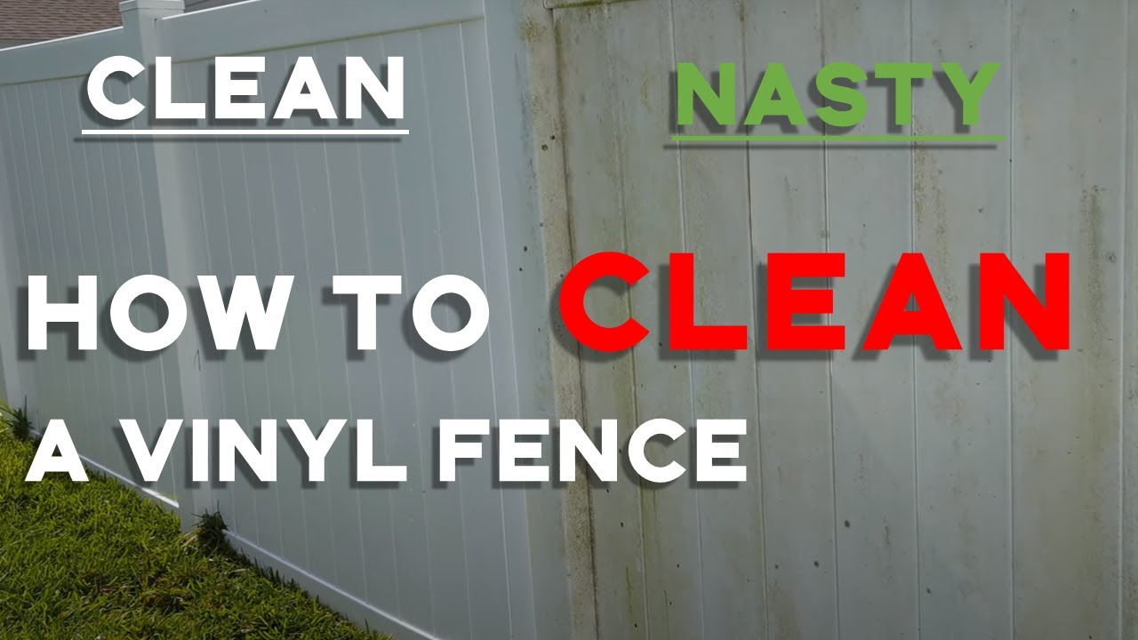 How to clean mildew from vinyl fence