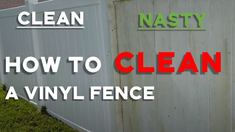 Fence mold vinyl mildew removal cleaning