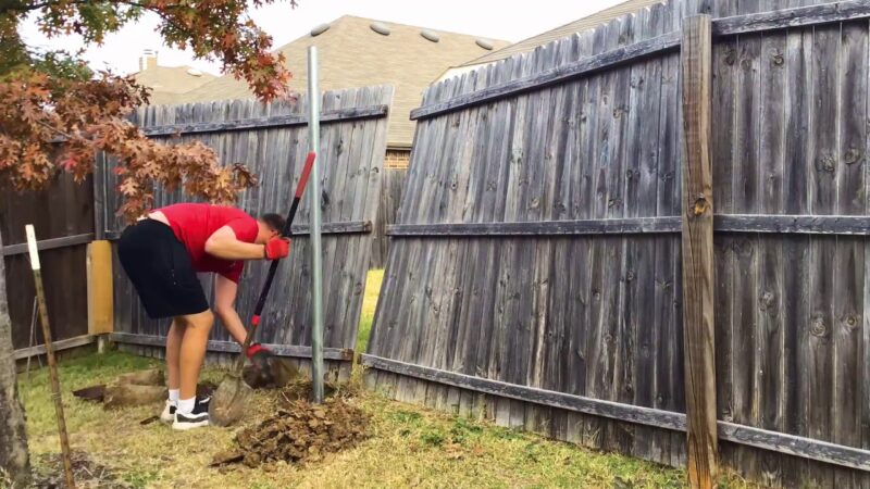 Replace a broken fence post