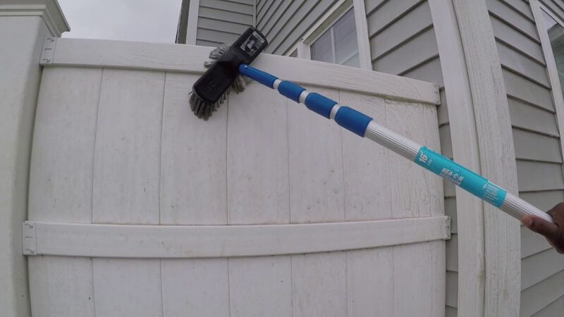 Fence vinyl clean every wash anywhere needed ll then want which now can