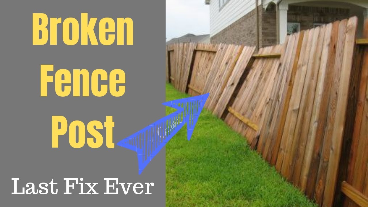 Fence posts will reinforcing damaged enough strong wooden last water stabilise believe following can
