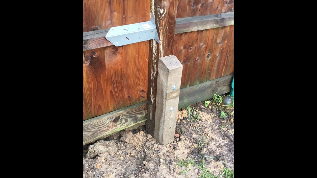 Fixing broken fence posts