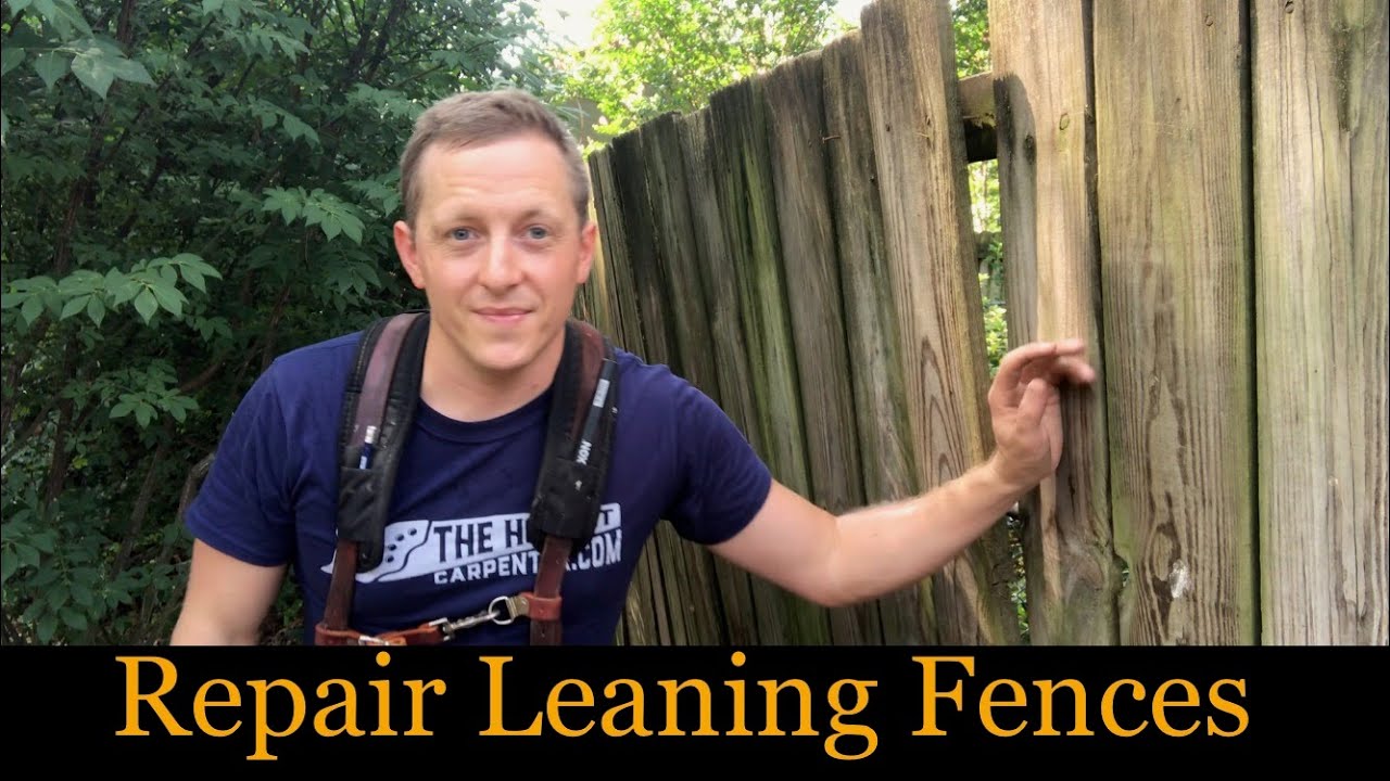 Replacing pickets on fence