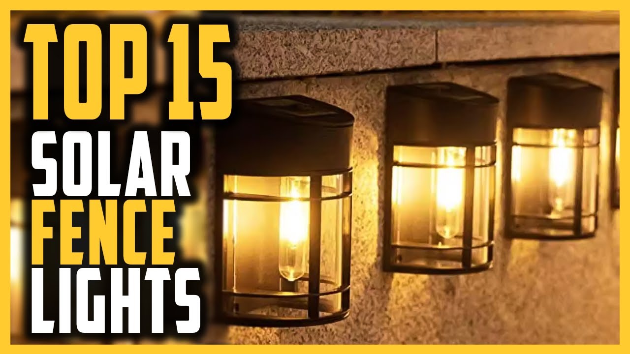 Best outdoor solar fence lights