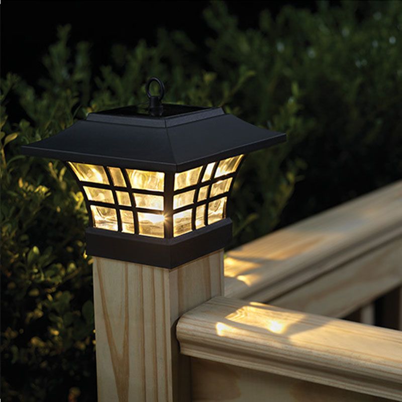 4x4 vinyl post solar lights