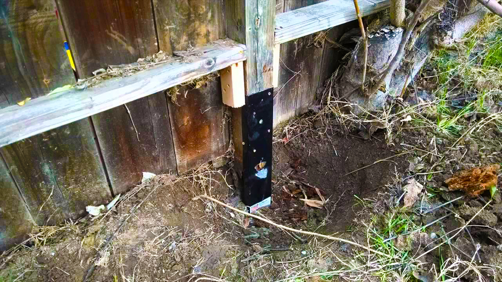 Fix snapped fence post