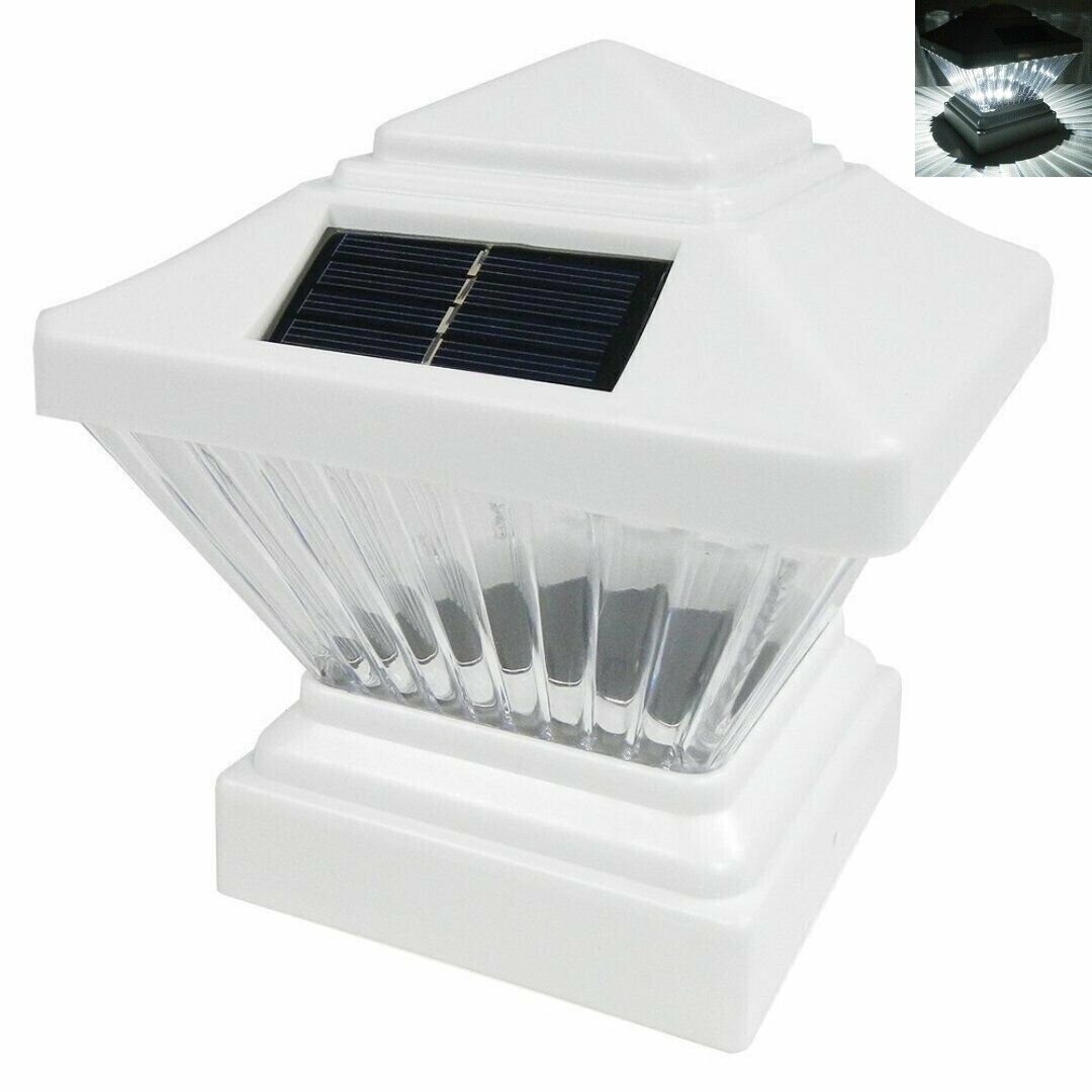 4x4 vinyl post solar lights