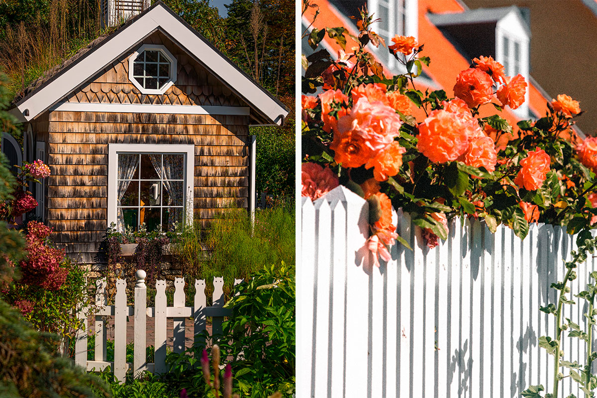 Installing a white picket fence